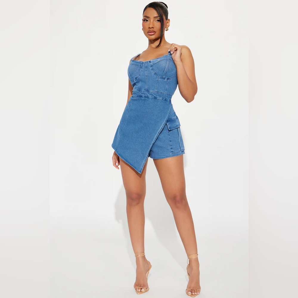NWT Denim Romper